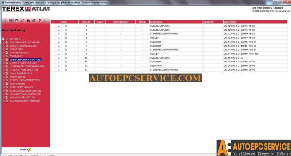 Atlas Terex CD Spare Parts Catalog4