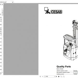 CESAB Forklift 2018 Shop Manual DVD 6