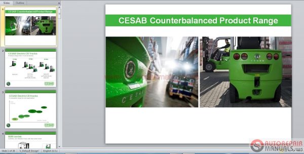 CESAB Forklift 2017 Shop Manual DVD4