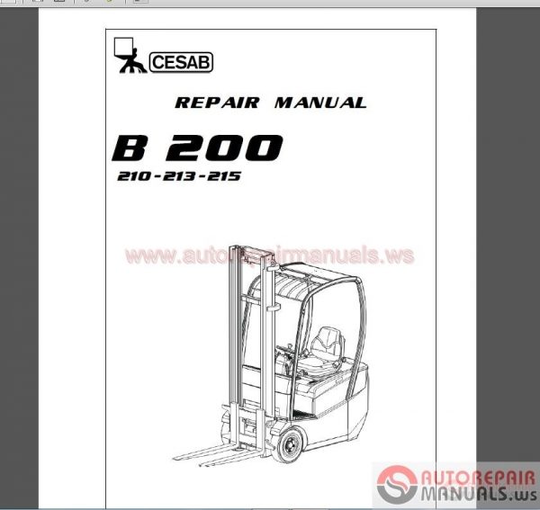 CESAB Forklift 2017 Shop Manual DVD5