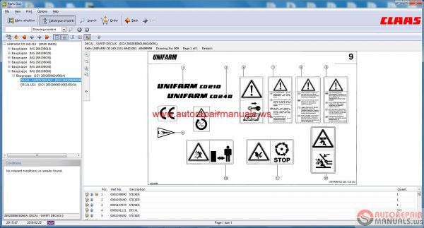 CLAAS Parts DOC v20 2011 Agricultural FULL13