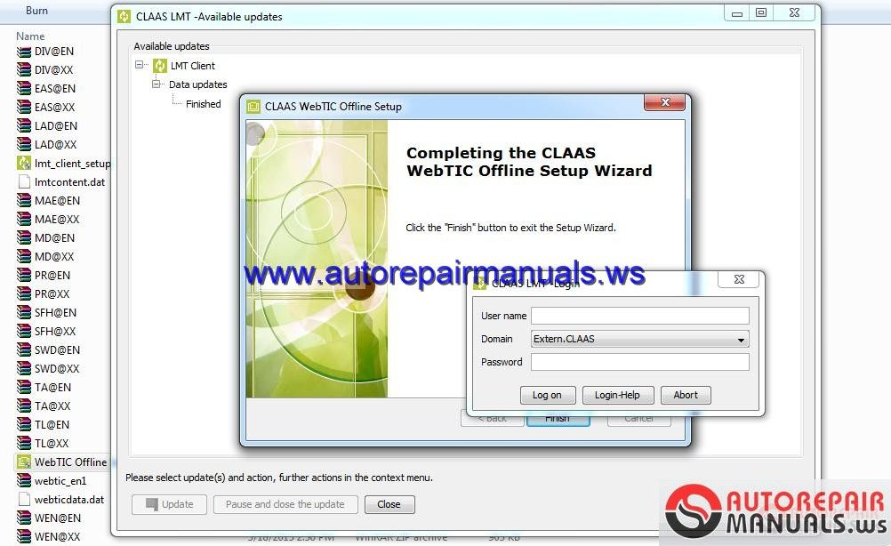 CLAAS WEBTIC Offine 2015 Repair and Service Documentation5