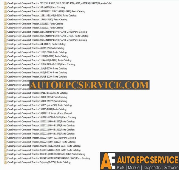 CaseIngersoll Compact Tractor Parts Catalog DVD1 1