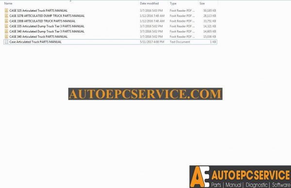 Case Articulated Truck PARTS MANUAL1 1