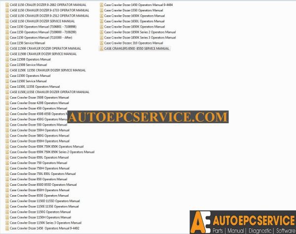 Case Crawler Dozer Service Manual Operators Manual1
