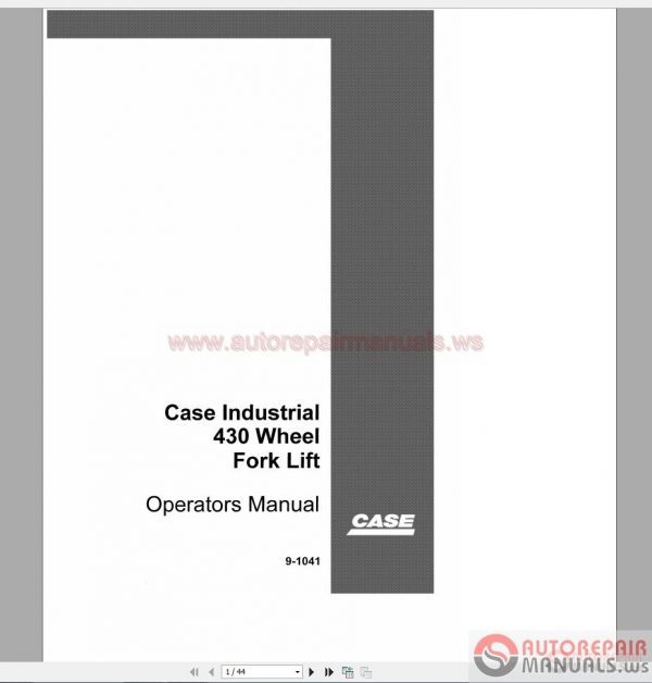 Case Forklift Operators Manual2