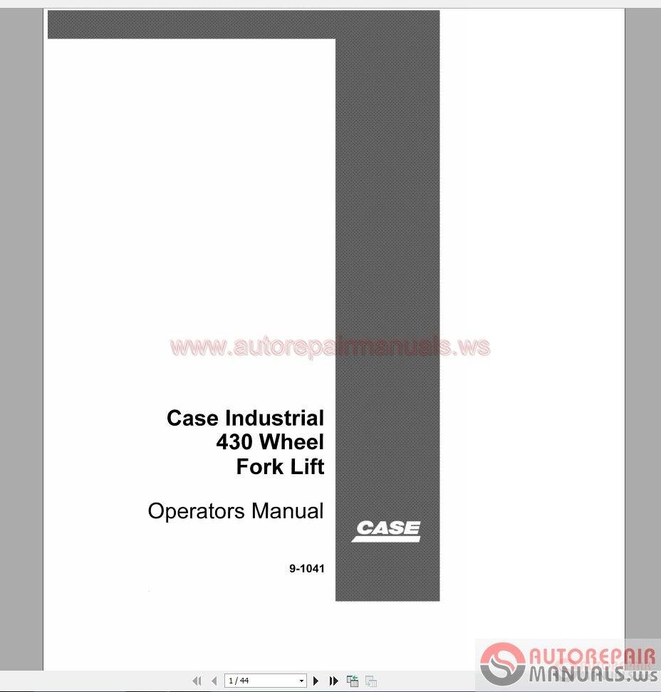 Case Forklift Operators Manual2