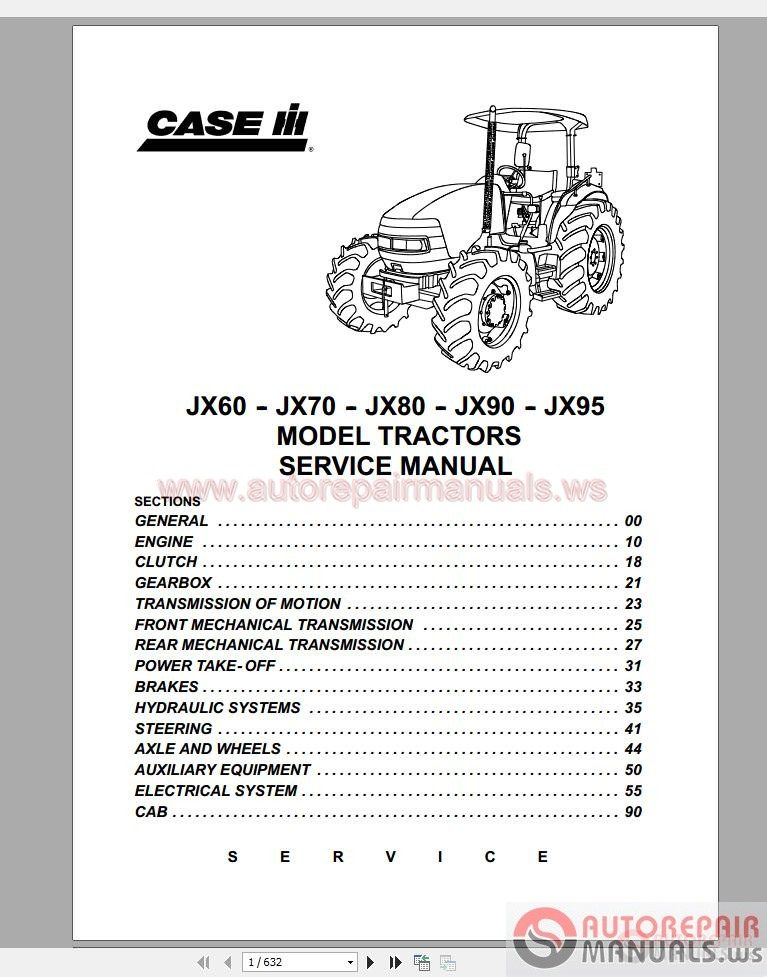 Case IH Service Manual Operators Manual Parts Manual2