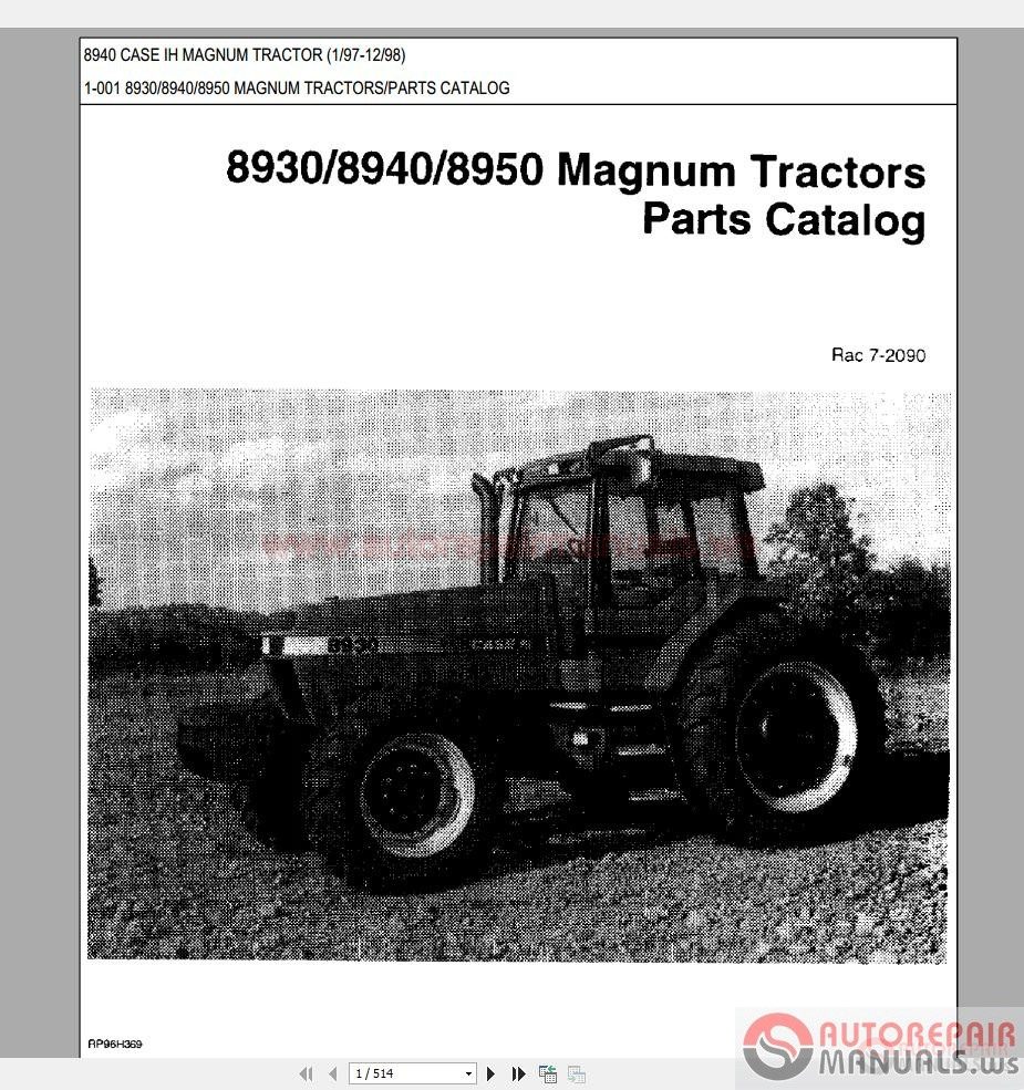 Case IH Service Manual Operators Manual Parts Manual7