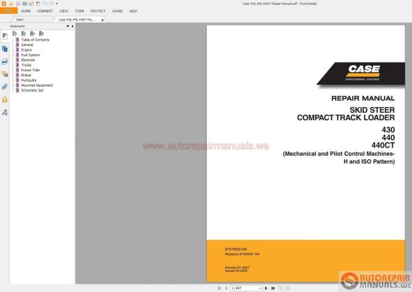Case Skid Steer Service Manual Parts Manual4