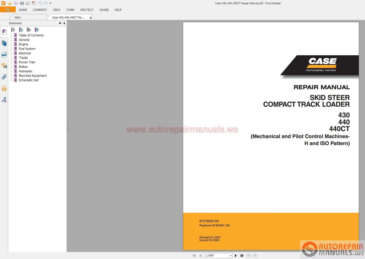 Case Skid Steer Service Manual Parts Manual4