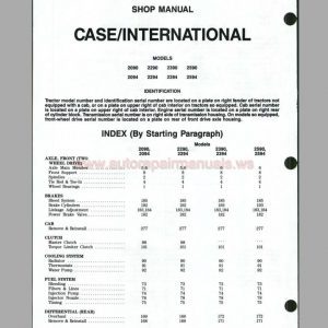 Case Tractor Service Manual Operators Manual Parts Manual2