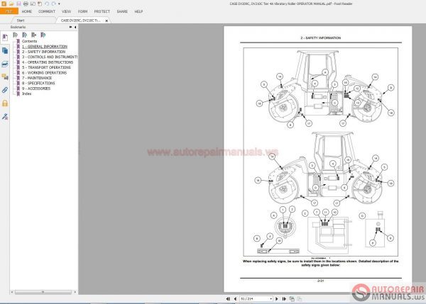 Case Vibratory Roller Service Manual Operators Manual3