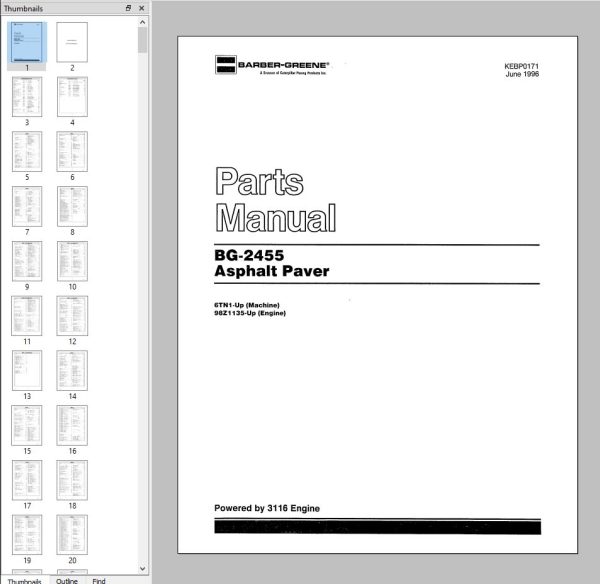 Caterpillar 2002 Legacy Parts Manual on DVD 2