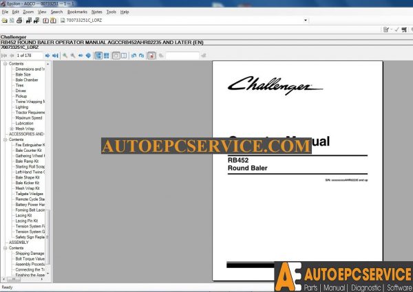 Challenger EU Workshop Manual 052018 Full Instruction9 1