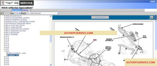 Chrysler Workshop Manuals   Wiring Diagrams 2008 TIS8