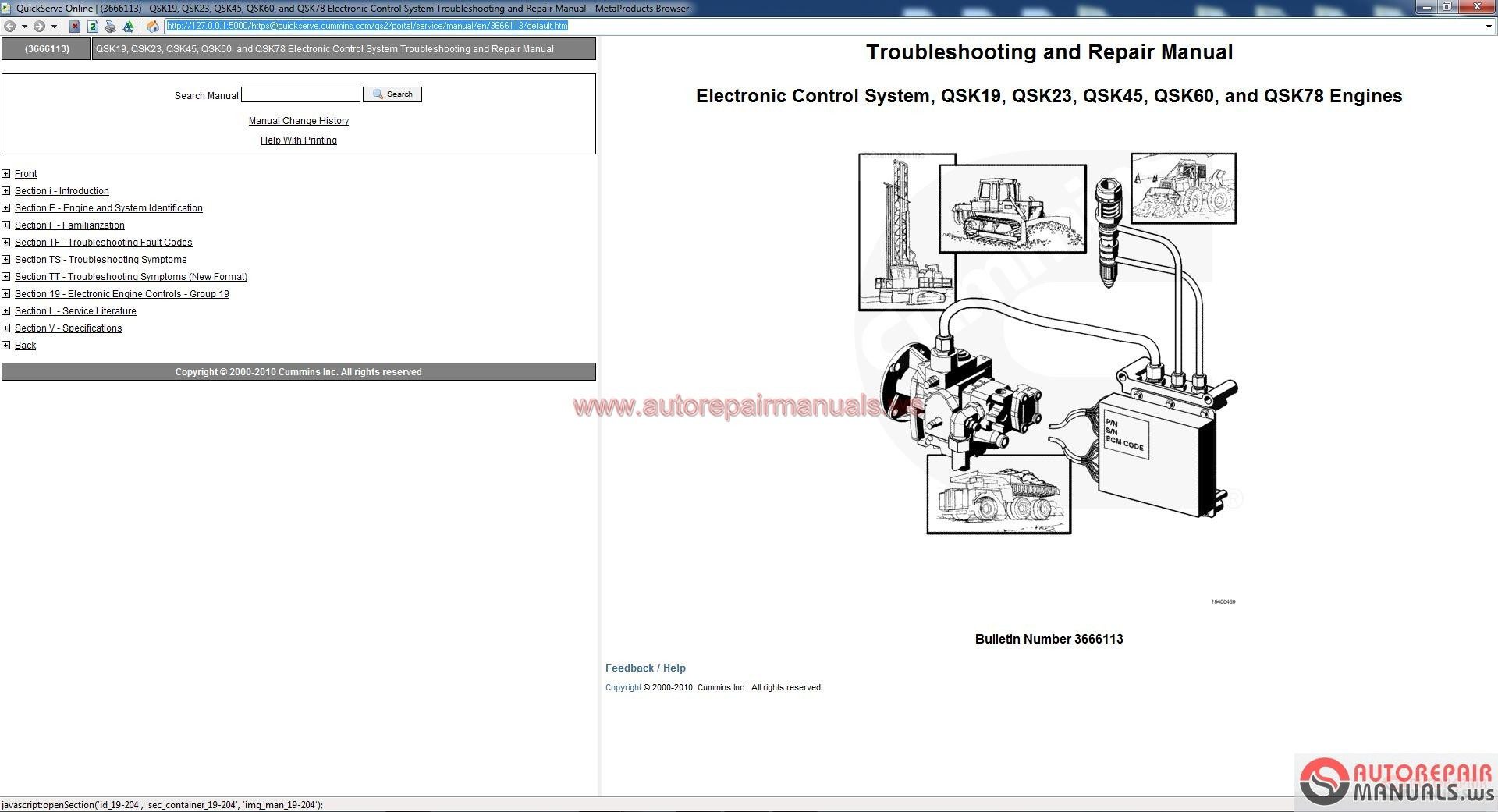 Cummins QSK Shop Manual DVD2