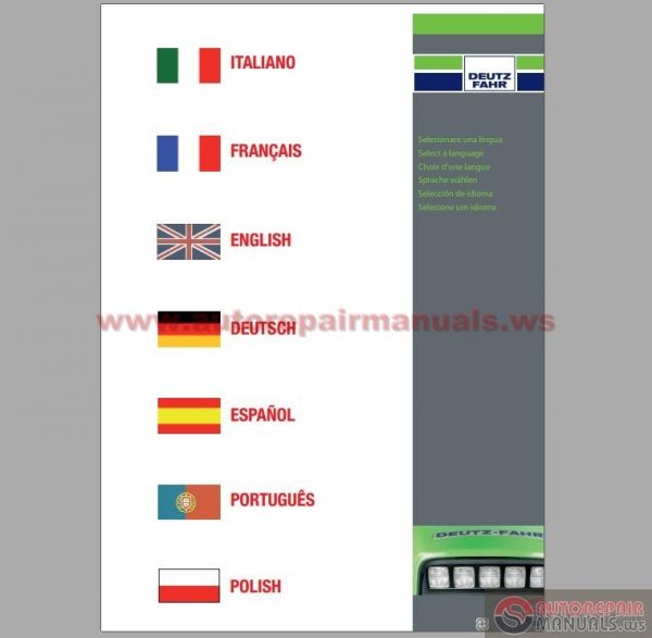 DEUTZ FAHR Technical Documentation CD 20071