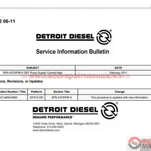 Detroit Full Set Shop Manual DVD8
