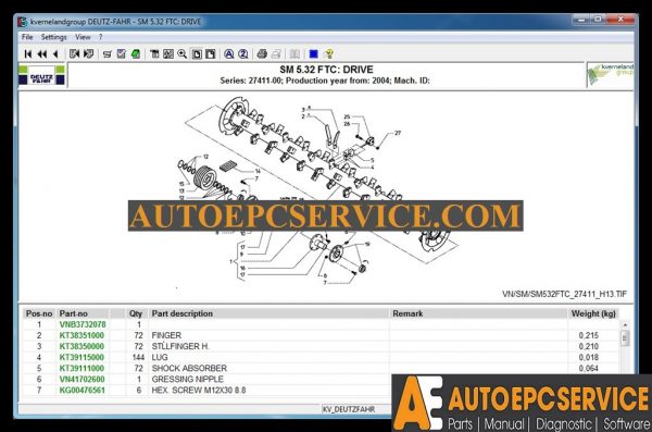 Deutz Fahr AG Part Catalog v501 20104 5