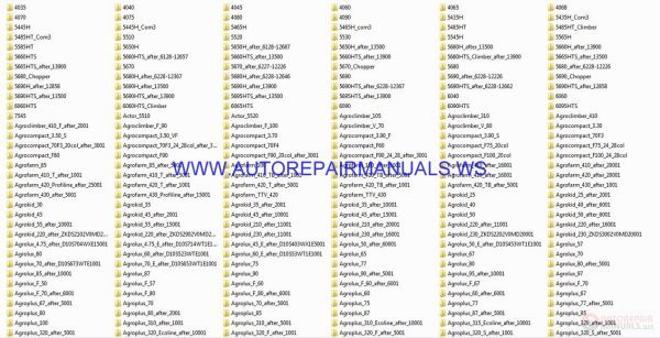 Deutz Fahr Full Set Parts Manual DVD1