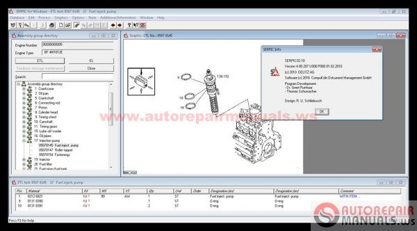 Deutz Serpic Spare Parts 0220104