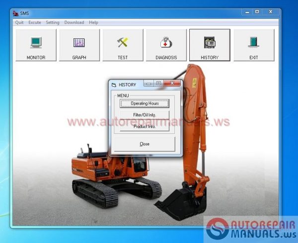 DoosanDaewoo SMS diagnostic software9
