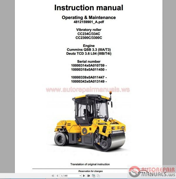 Dynapac Full Set Manual Shop Manual DVD8