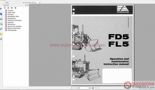 FIAT ALLIS Full Shop Manual DVD6
