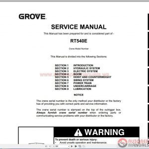 Grove Crane Full Set Manual Dvd10