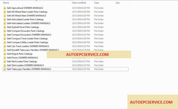 Gehl Full Set Parts Manuals Operator Manuals DVD1