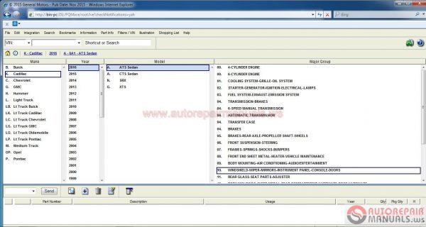 General Motors North America GMNA EPC 072016 Full Instruction8