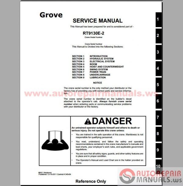 Grove Crane All Service Manual   Training Manual8