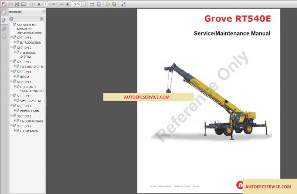 Grove Crane Opertation Service Manual5