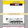 Grove GMK Crawler Mobile Cranes Full Set Manual DVD9L4TN