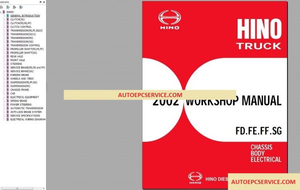 Hino Diesel Truck Workshop Manual 20023