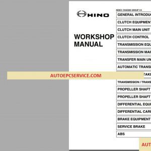 Hino Diesel Truck Workshop Manual 2011 20132