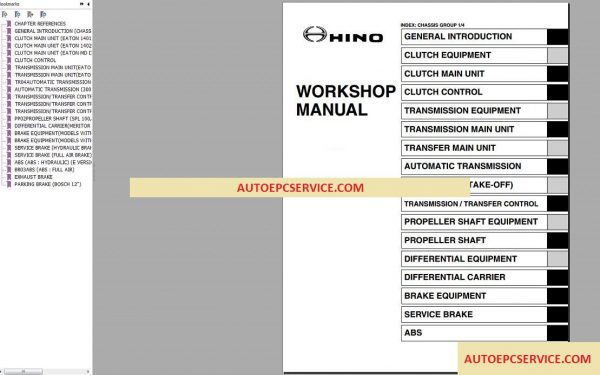 Hino Diesel Truck Workshop Manual 2011 20132