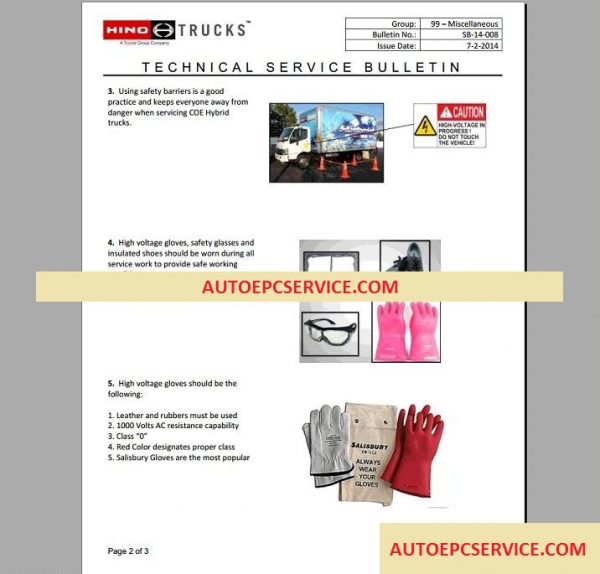 Hino Diesel Truck Workshop Manual 20162