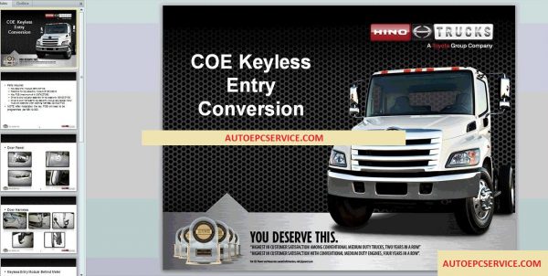 Hino Diesel Truck Workshop Manual 20165