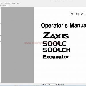 Hitachi Catalog Operator Technical Workshop Manual DVD 20146