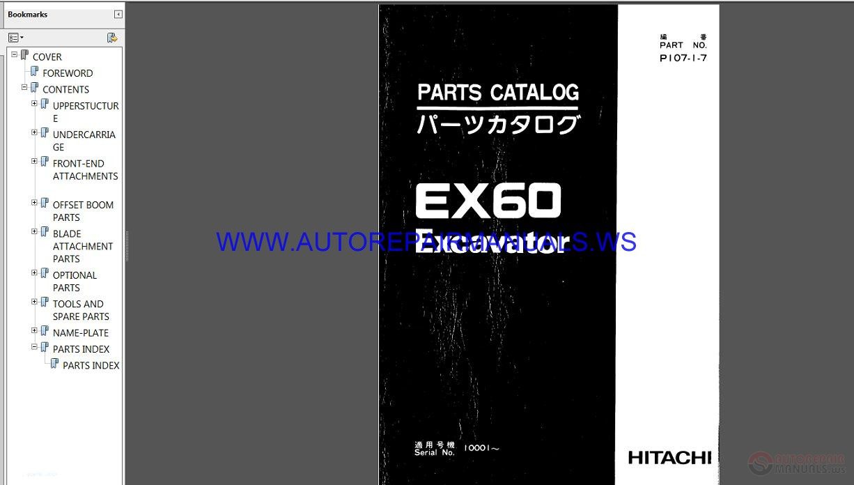 Hitachi Full Set Parts Catalog DVD2