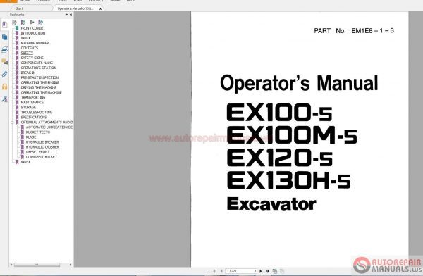 Hitachi Machine Full Set Manual DVD7