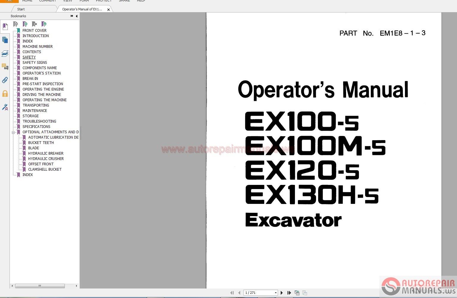 Hitachi Machine Full Set Manual DVD7