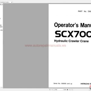 Hitachi Sumitomo Crawler Crane Service Manual DVD2