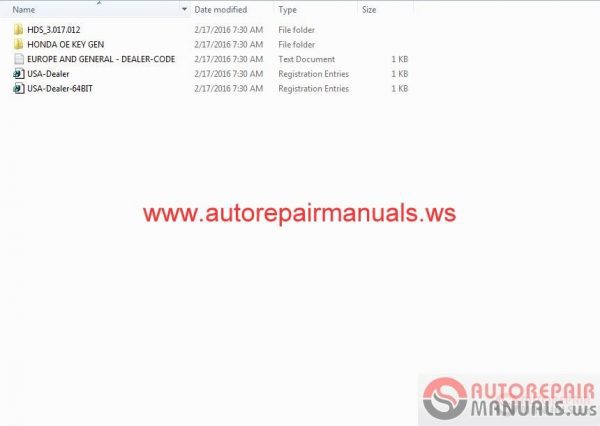 Honda HDS 3017012 ECU Rewrite HFL HFT Control Unit Update Full 20163