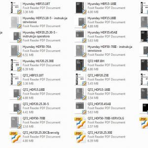 Hyundai forklift spare parts and operating manuals 1