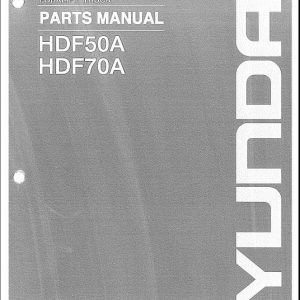Hyundai forklift spare parts and operating manuals 4