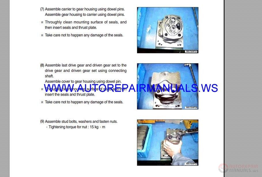 Hyundai Forklift Truck 14 250D 7E HBF20 70 7S Full Set Service Manual DVD7