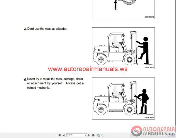 Hyundai Forklift Truck 2015 Operating Manual5